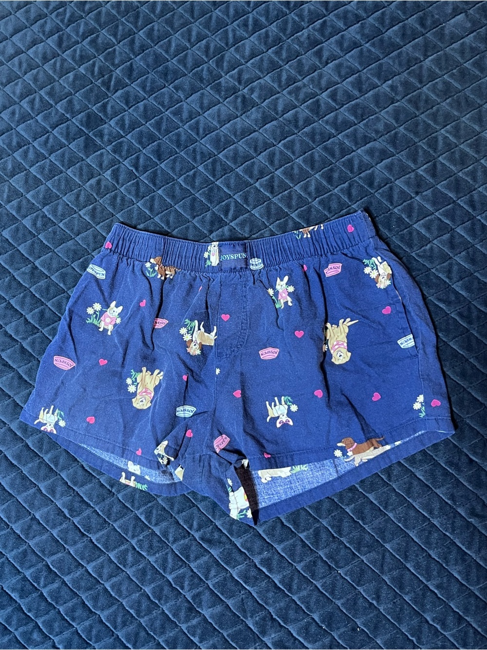 Women’s Blue Pajama Shorts - Cozy Sleepwear - Joyspun Sz Sm - Soft Comfy - PJ’s